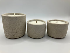 Set of 3 Natural Soy Candles - Bone