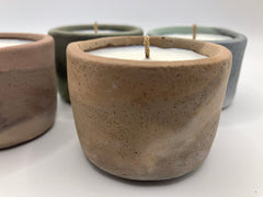 Set of 4 Large Tea Lights - Natural Soy Candles - Blended Colors