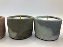 Set of 4 Large Tea Lights - Natural Soy Candles - Blended Colors