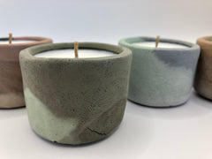 Set of 4 Large Tea Lights - Natural Soy Candles - Blended Colors