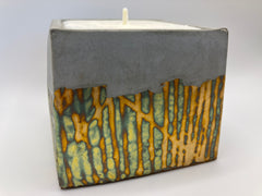 Retro Natural Soy Candle - Square - Metallic Copper, Blue, Green, Purple & Concrete