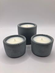 . Palo Santo Scented Handmade Natural Soy Candles - 1 Small Tumbler & 2 Large Tea Lights - Fog Blue