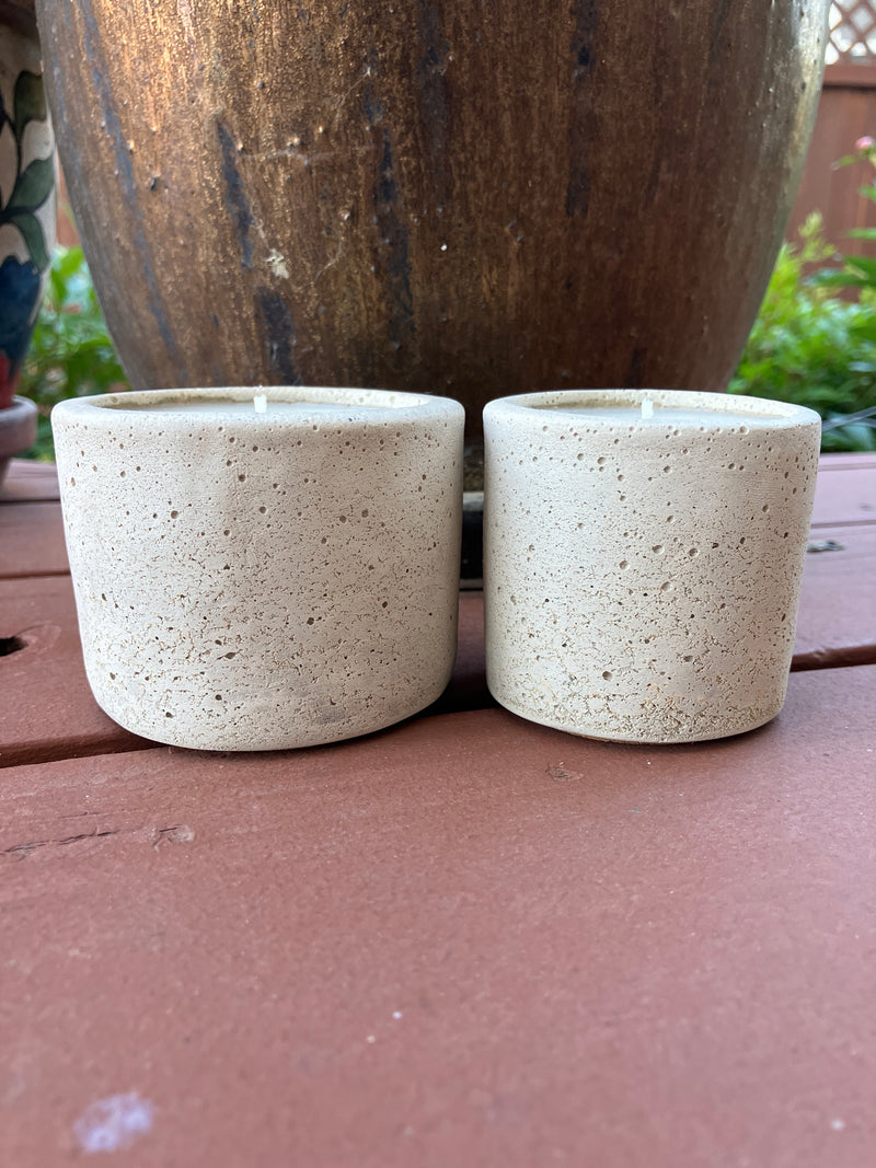 . Palo Santo Scented Handmade Natural Soy Candles - Tumbler Set in Bone