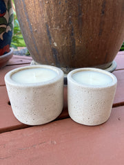 . Palo Santo Scented Handmade Natural Soy Candles - Tumbler Set in Bone