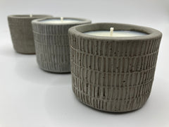 Reed Scented Natural Soy Candles - Handmade - 3 Large Tea Lights - Fresh Cotton Scent