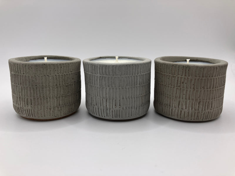 Reed Scented Natural Soy Candles - Handmade - 3 Large Tea Lights - Fresh Cotton Scent