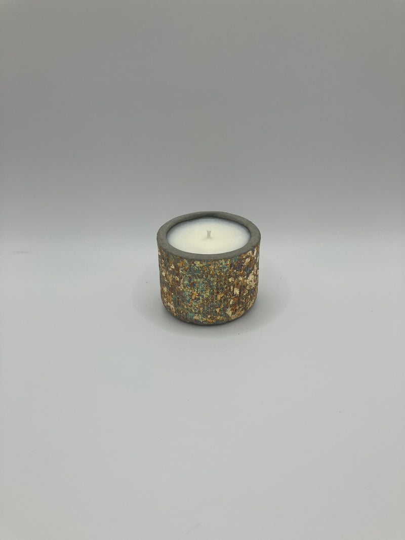 Reed Metallic Scented Natural Soy Candle - Handmade - 1 Single Tea Light - Cactus Flower & Jade Scent