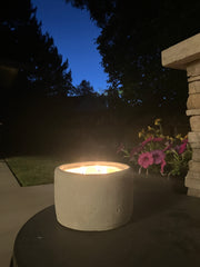 . Citronella Insect Mosquito Repellent Natural Soy Candle - Handmade - Concrete Dough Bowl - 3 Wicks - 30+ Hour Burn - Variety of Colours