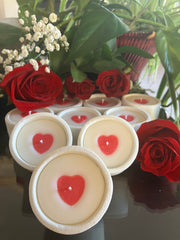 Valentine Heart Soy Candles - Scented - Natural Soy Wax - Pure Cotton Wick - Valentine Gift