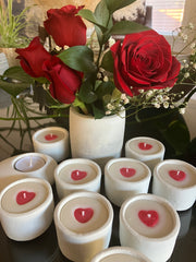 Valentine Heart Soy Candles - Scented - Natural Soy Wax - Pure Cotton Wick - Valentine Gift