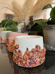 Rustic Handmade 100% Natural Soy Candle - Fresh Linen Scented 5 oz Candle - Clean Scent Certified - Various Colours