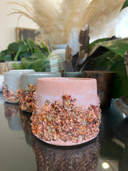 Rustic Handmade 100% Natural Soy Candle - Fresh Linen Scented 5 oz Candle - Clean Scent Certified - Various Colours
