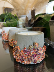 Rustic Handmade 100% Natural Soy Candle - Fresh Linen Scented 5 oz Candle - Clean Scent Certified - Various Colours