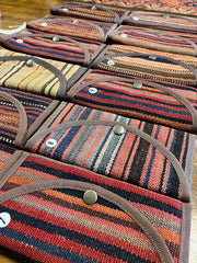 Handmade Wallets - Wool Fabric Persian Kilim Wallets - 5 Compartments - Unique - Great Gifts