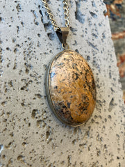 . Stone Crystal & Stainless Steel Handmade Necklaces - Vintage Boho Jewelry - Persian Necklace