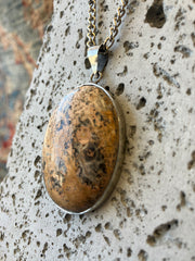 . Stone Crystal & Stainless Steel Handmade Necklaces - Vintage Boho Jewelry - Persian Necklace