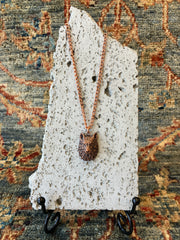Lion, Wolf or Eagle Metal Copper Effect Necklace - Animal Charms - Handmade - 10 inch Drop - Steel Plated Chain