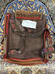Persian Hand Embroidered Backpack - Hand Made  - Jajim - Sirjan - Kilim - Nomad Tribal Boho Bag