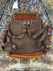 Persian Hand Embroidered Backpack - Hand Made  - Jajim - Sirjan - Kilim - Nomad Tribal Boho Bag