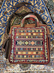 Persian Hand Embroidered Hand Bag - Hand Made  - Jajim - Sirjan - Kilim - Nomad Tribal Boho Bag
