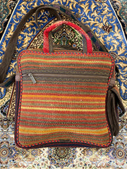 Persian Hand Embroidered Hand Bag - Hand Made  - Jajim - Sirjan - Kilim - Nomad Tribal Boho Bag