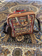 Persian Hand Embroidered Hand Bag - Hand Made  - Jajim - Sirjan - Kilim - Nomad Tribal Boho Bag
