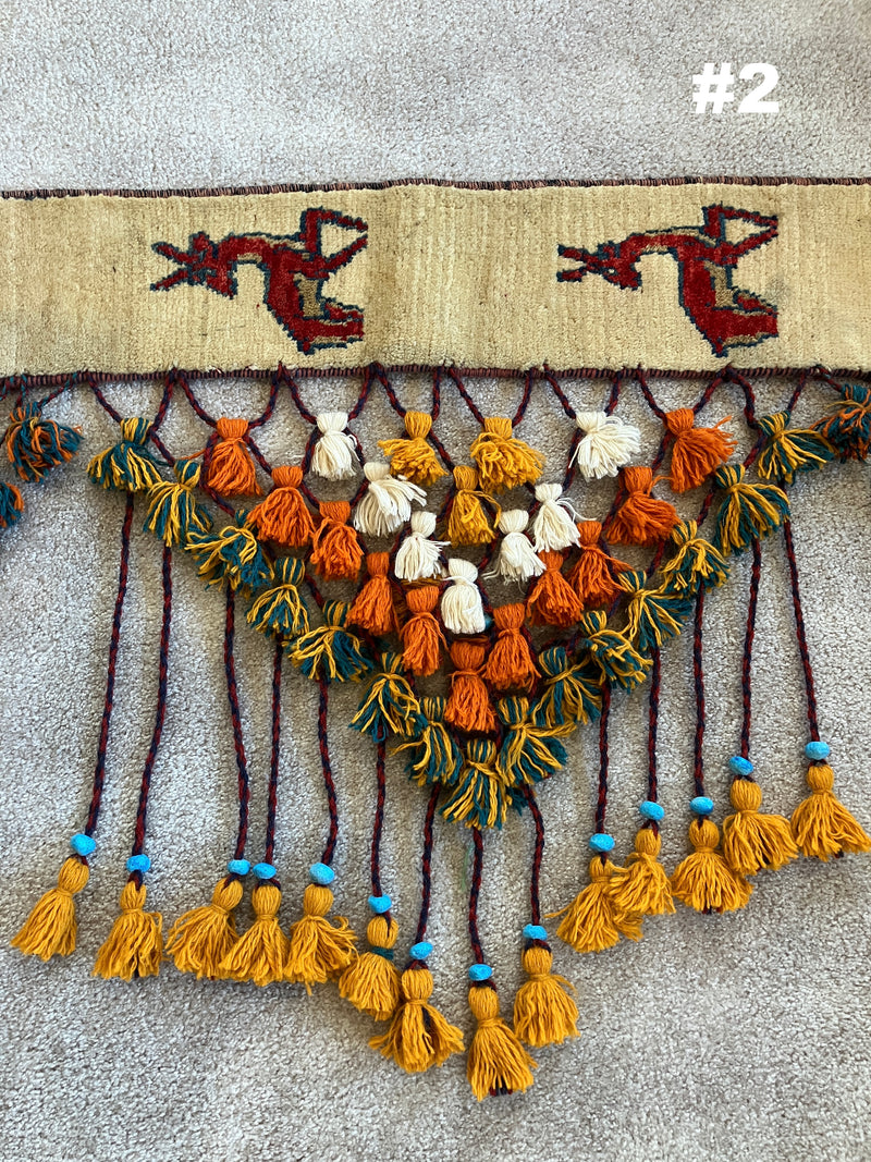 . Hand Made Door & Window Curtains - Macrame Style - Boho - Hippy - Persian Made - 100% Wool & Natural Plants Dyes - Various Sizes