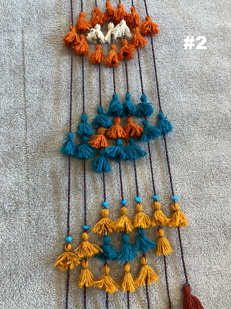 . Hand Made Door & Window Curtains - Macrame Style - Boho - Hippy - Persian Made - 100% Wool & Natural Plants Dyes - Various Sizes