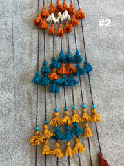 . Hand Made Door & Window Curtains - Macrame Style - Boho - Hippy - Persian Made - 100% Wool & Natural Plants Dyes - Various Sizes