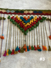 . Hand Made Door & Window Curtains - Macrame Style - Boho - Hippy - Persian Made - 100% Wool & Natural Plants Dyes - Various Sizes