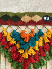 . Hand Made Door & Window Curtains - Macrame Style - Boho - Hippy - Persian Made - 100% Wool & Natural Plants Dyes - Various Sizes
