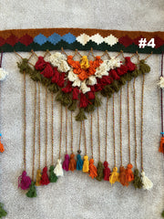 . Hand Made Door & Window Curtains - Macrame Style - Boho - Hippy - Persian Made - 100% Wool & Natural Plants Dyes - Various Sizes
