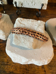 Chain Copper Effect Metal Bracelet - 8 inch length (7 1/4