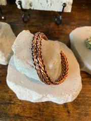Chain Copper Effect Metal Bracelet - 8 inch length (7 1/4