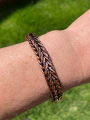 Chain Copper Effect Metal Bracelet - 8 inch length (7 1/4