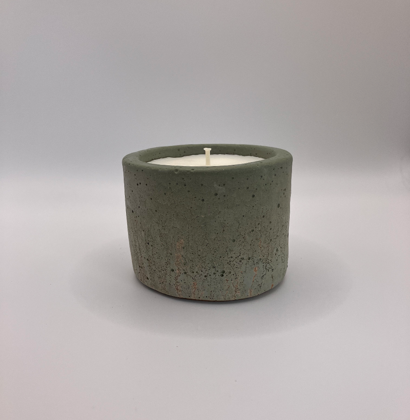 Tumbler Pot 5 Ounce Natural Soy Candle - Khaki Green