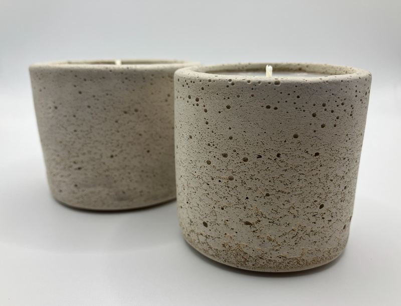 . Palo Santo Scented Handmade Natural Soy Candles - Tumbler Set in Bone